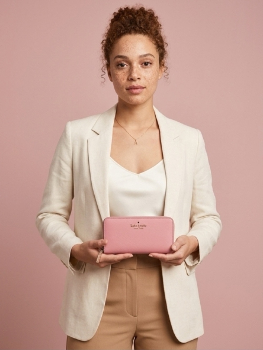kate spade Saffiano Zip Wallet